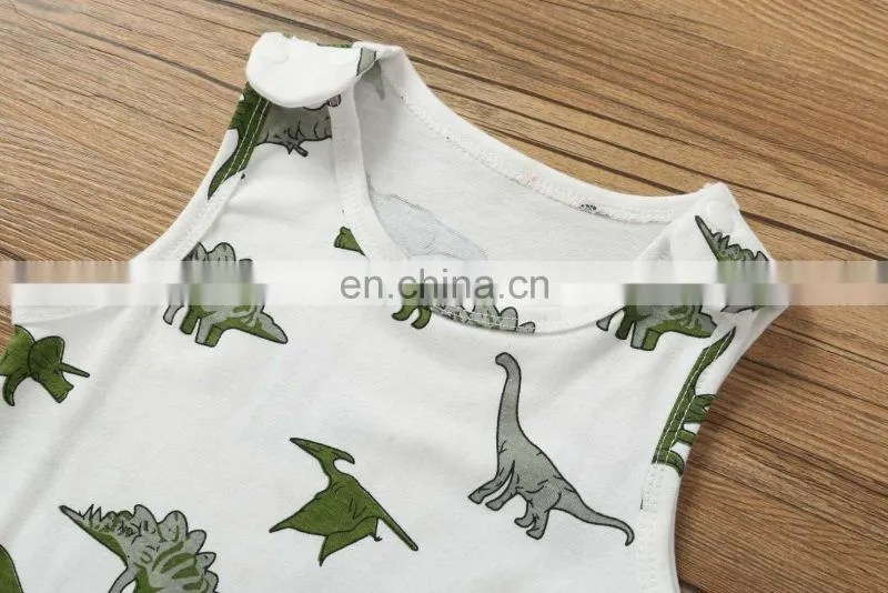 baby romper baby clothes summer dinosaur pattern rompers