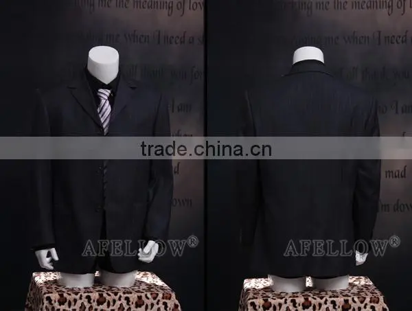 fiberglass glossy white half-length male mannequin on sale