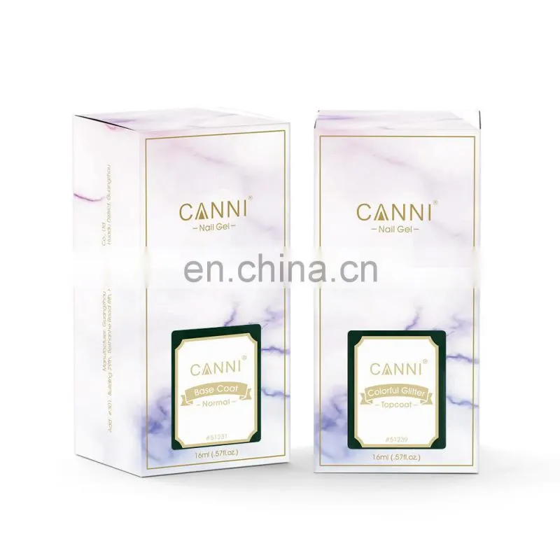 5123x CANNI Newest Shiny Glitter Topcoat Fast Dry 16ml Matte Topcoat Soak Off UV Gel Polish Private Label Varnish