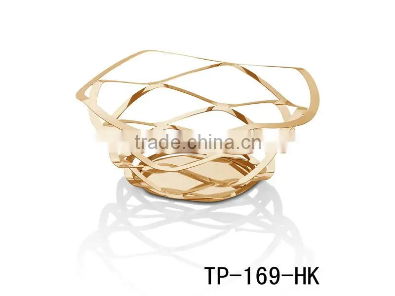 Mirror Finished Stainless Steel Fresh Fruit Dish