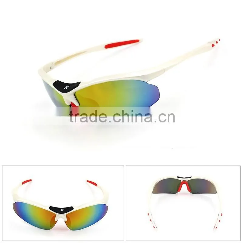 2016 hot sale dropshipping double lens blue frame polarized sport sunglasses lens set for promo