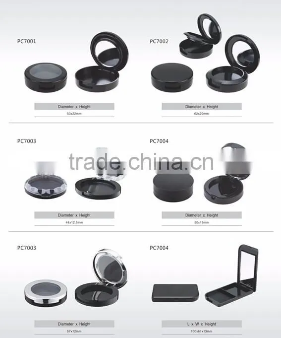 Custom high quality empty compact powder case