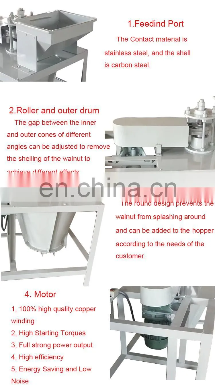 Shell remove machine production Macadamia walnut shucker breaker walnut cracker