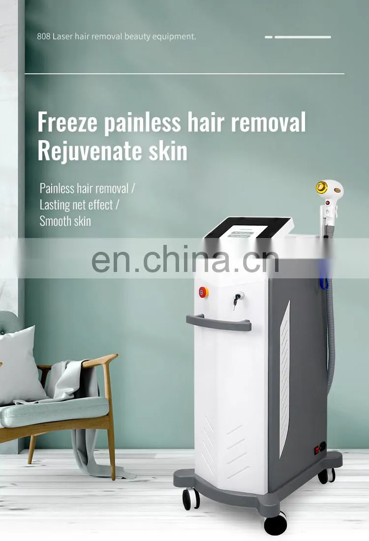 Permanent Hair Remover Alexandrite Laser 3 Wavelengths 808 755 1064 Diode Laser Hair Removal