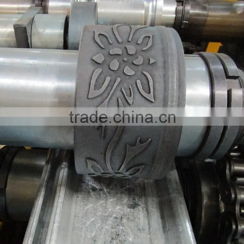 0.8-1.2mm Metal Embossing Roll Shutter Door Roll Forming Machine Manufacturer