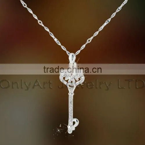 hot sell cheap metal silver jewelry garnet pendant