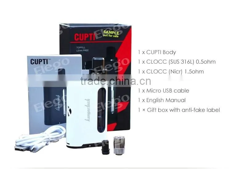 Kanger CUPTI 75W TC Box Mod Topfill Leak-Free ,Kangertech new Authentic Products