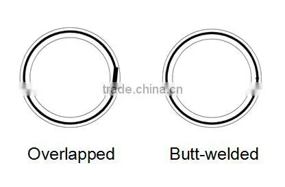 Butt/overlap multi layer pipe, 5 layer pex pipe
