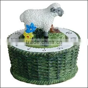 Polyresin Timer with Pig on the Top