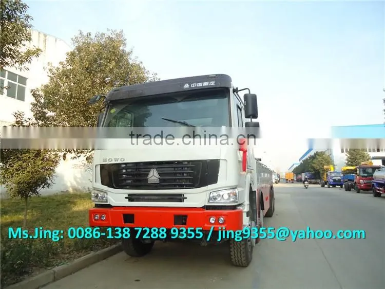 SINO HOWO 8*4 heavy duty rotator tow truck,60-80T wrecker towing truck with hydraulic control system