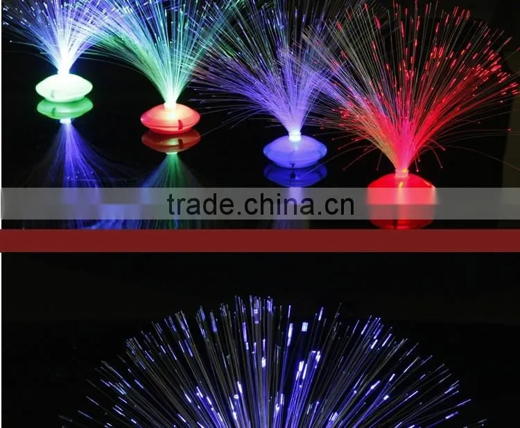LED Flower Fibre Optic Light Lamp Optical Fiber Colorful Night Light Indoor Home Decoration
