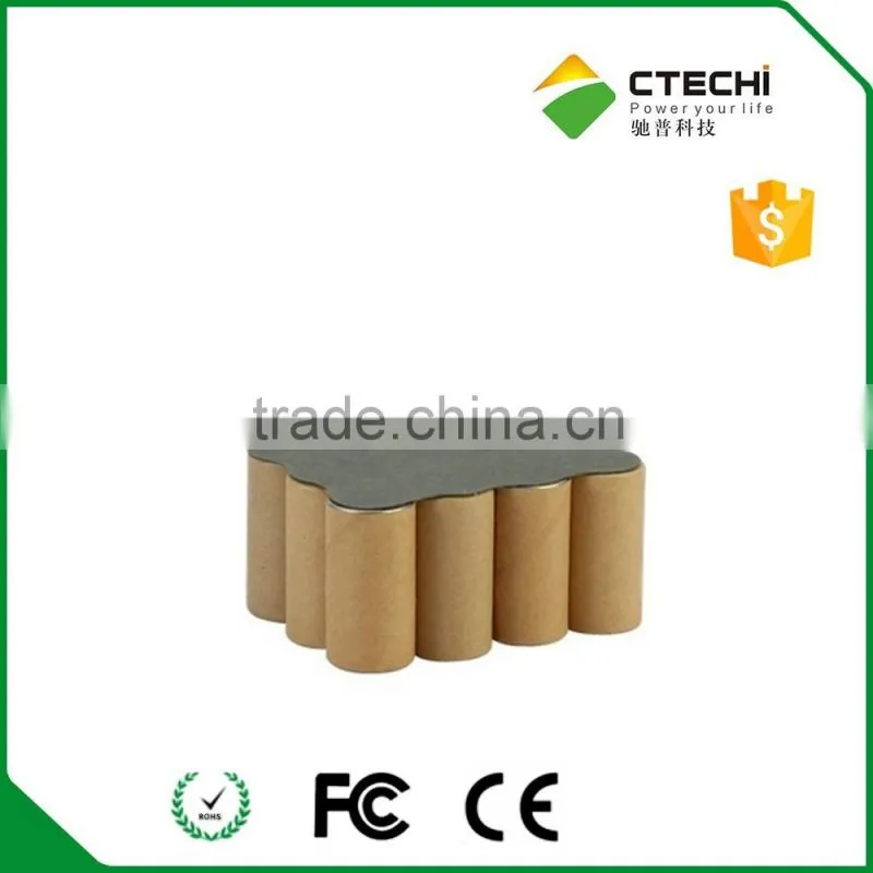 nicd AA 7.2V 800mah 6cells rechargeable battery pack