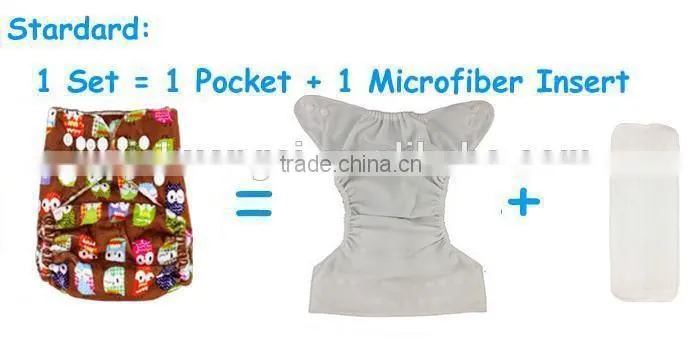 AnAnBaby Adjustable cloth diapers baby Nappies Round tab PUL