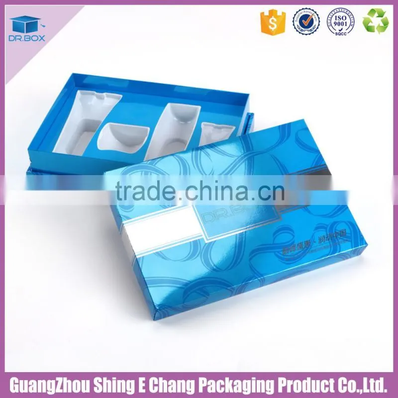 275g light silver paperboard popular cosmetic packaging in GuangZhou