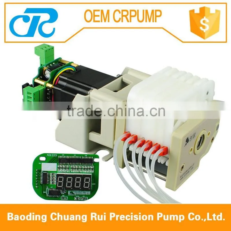 Stepper motor small flow peristaltic pump