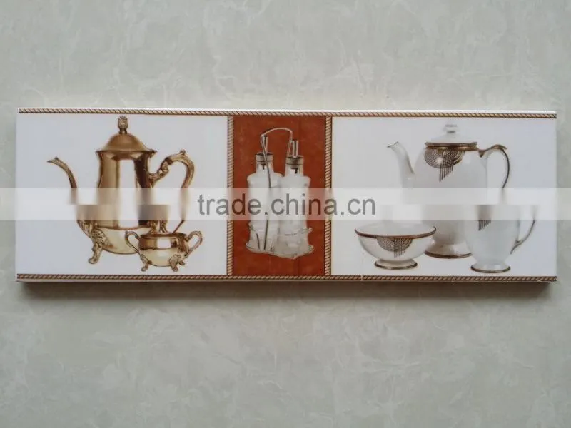 3D Digital inkjet ceramic border line tile
