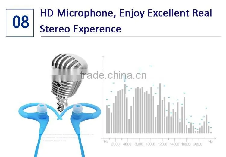 Bluetooth V4.1 Sport Style Neckband Bluetooth Wireless Headset Stereo Headphone
