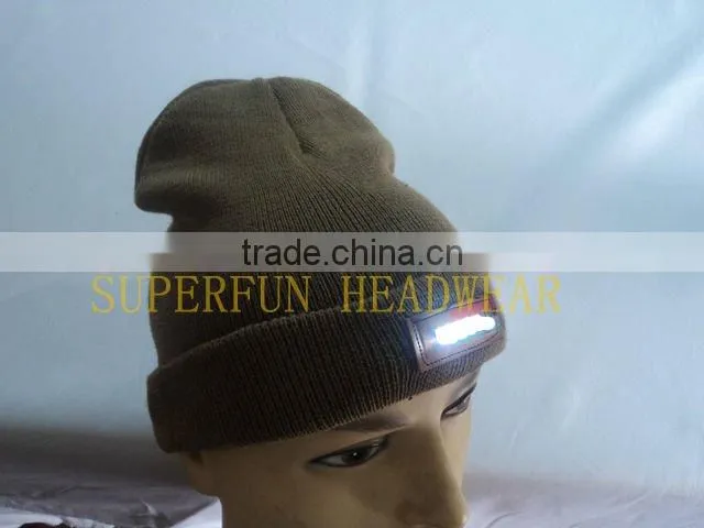 keeping warm led knitted caps