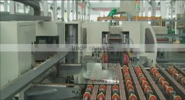 glass double edging machine line glass edging production line with automatic
