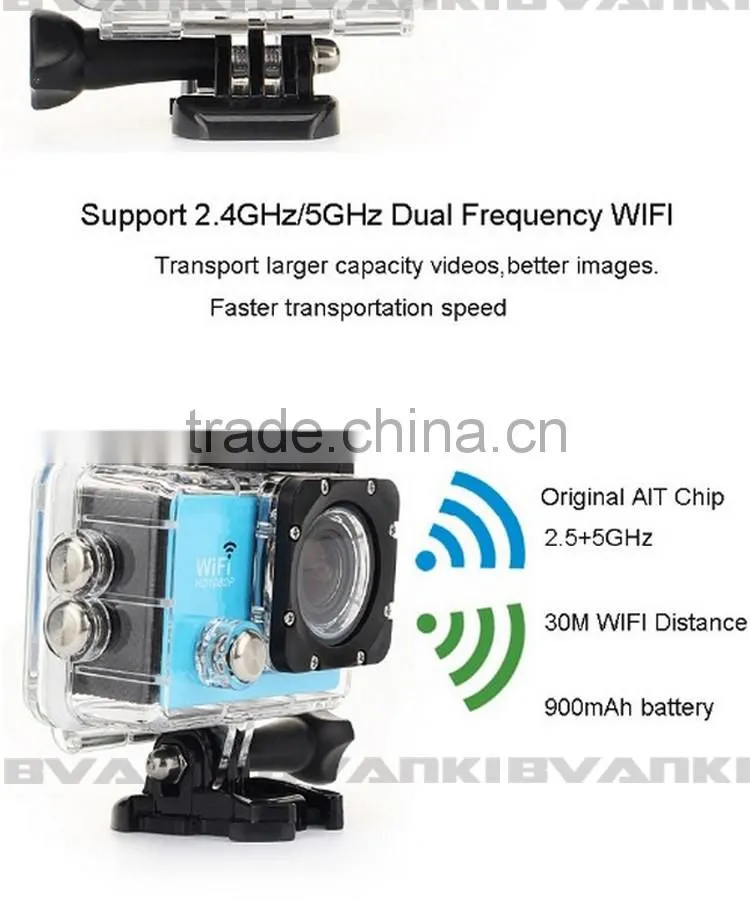 2016 trending products Action Camera 30M Waterproof Camera WiFi Full HD 1080p 12Mp Video DV Sports Camera accept paypal