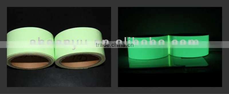 Glowing film in dark