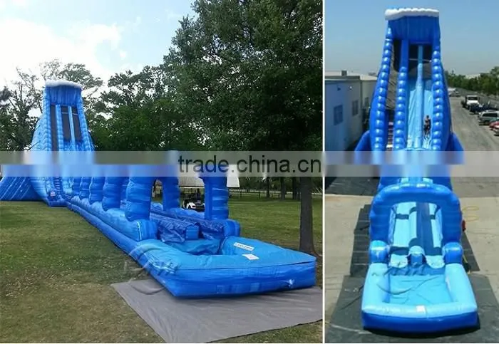 Hot sale CE PVC tallest commercial grade giant adult water inflatable slide