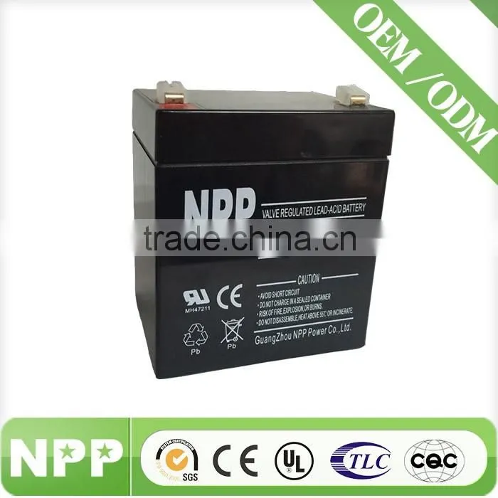 12v5ah rechargeable storage battery for operated lights
