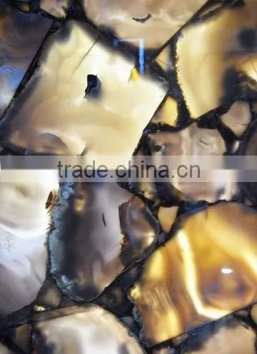 Uruguay blue agate semiprecious