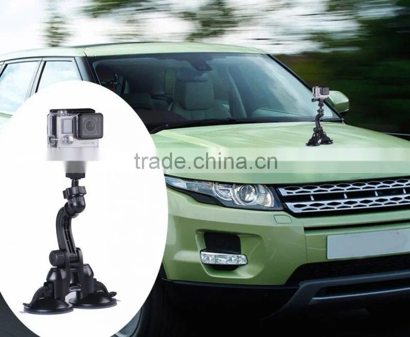 vehicle suction cup mount for sports camera
