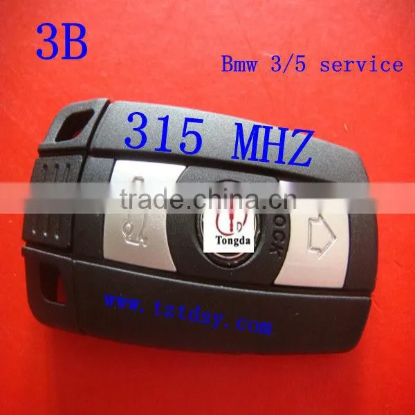 Tongda Top sale remote key 3 button with 315mhz/433mhz.