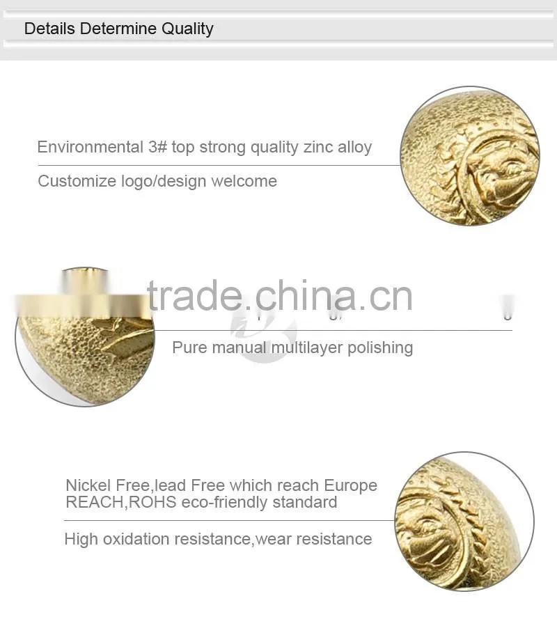 Sequins Decorative Gold Metal Button and one Hole Buttons Product Type snap