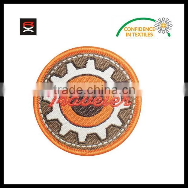 Embroidered woven patch for world cup jersey