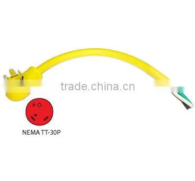 NEMA TT-30P USA power cord plug with UL CSA certification