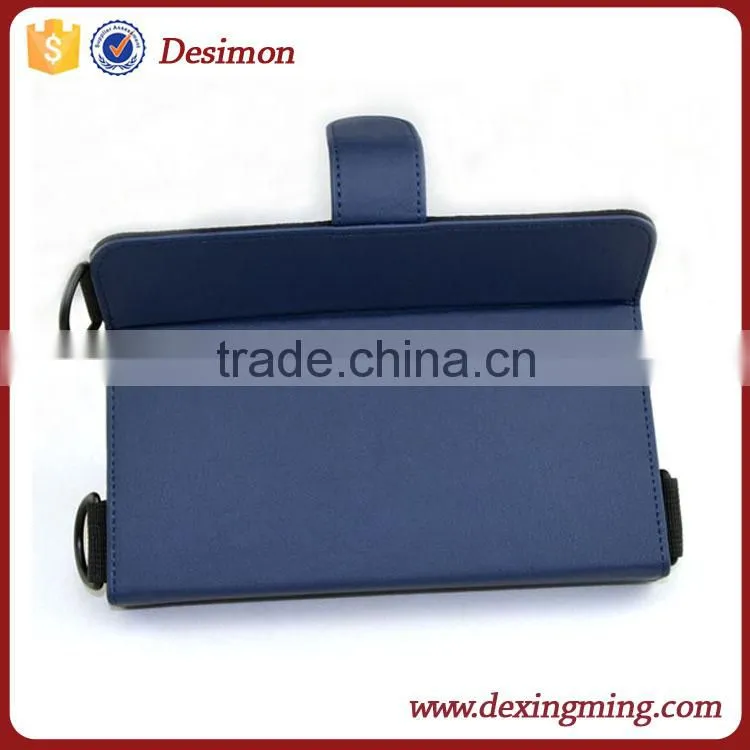 9-10" universal handhold leather working tablet case with lanyard