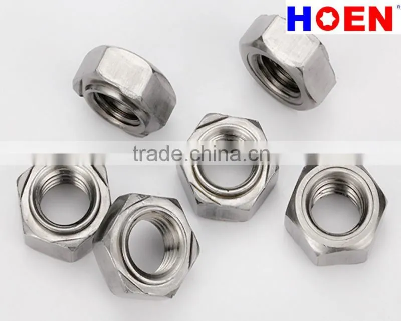 china factory steel fasteners hex weld nut