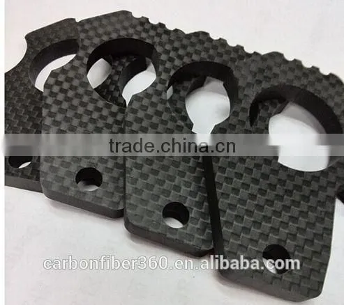 New fashion carbon fiber key chain, carbon fiber key chain with logo and attractive pattern