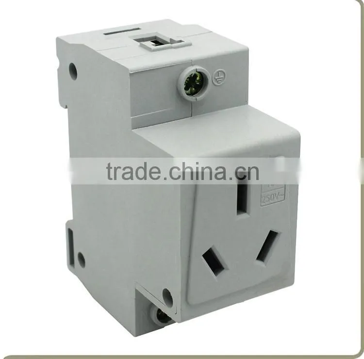 AC30 16A DIN RAIL modular socket, distribution box socket