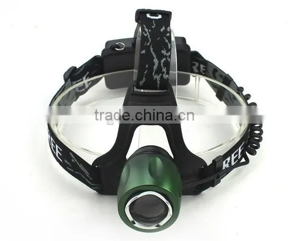 high power rechargeable aluminum led zoom function headlamp headlight