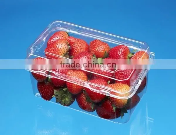 PET plastic transparent boxes for packing strawberry