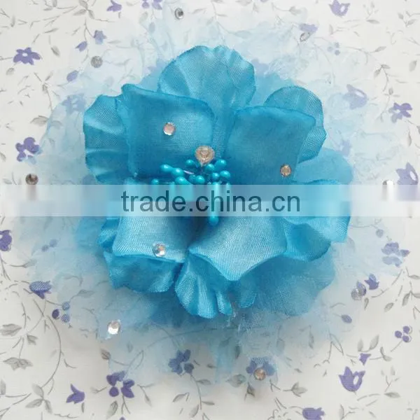 2013 hot chiffon flowers, decorative handmade flowers for dresses,shabby chiffon flowers wholesale,