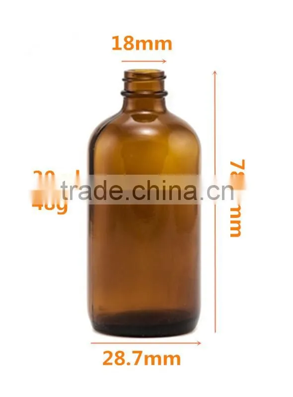 30ml boston round essential oil Pharmaceutical bottles for syrup packing