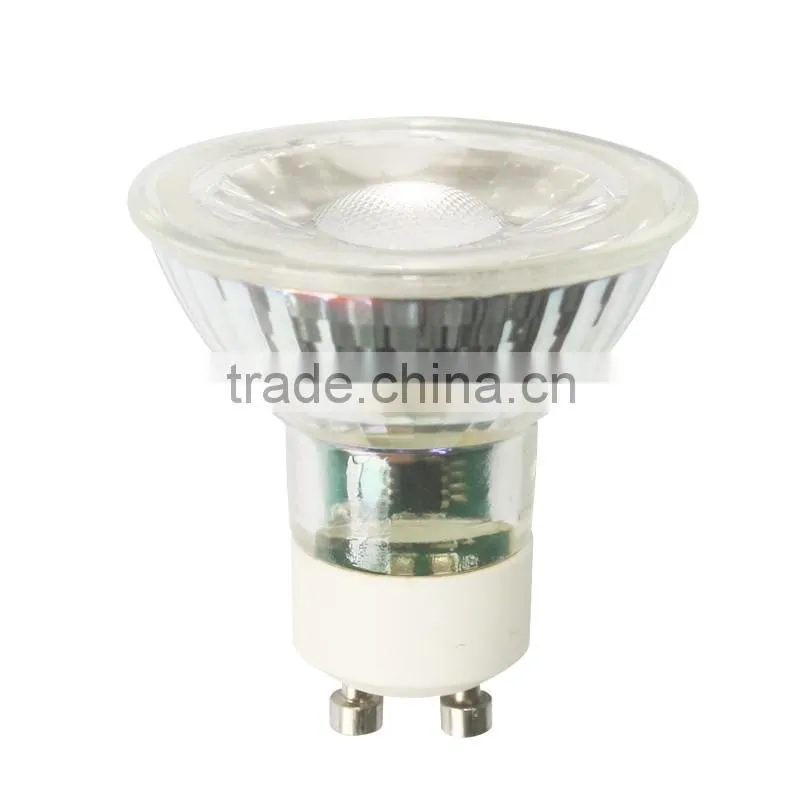 Dimmable Glass COB LED 7Watt 560Lumen led spotlight