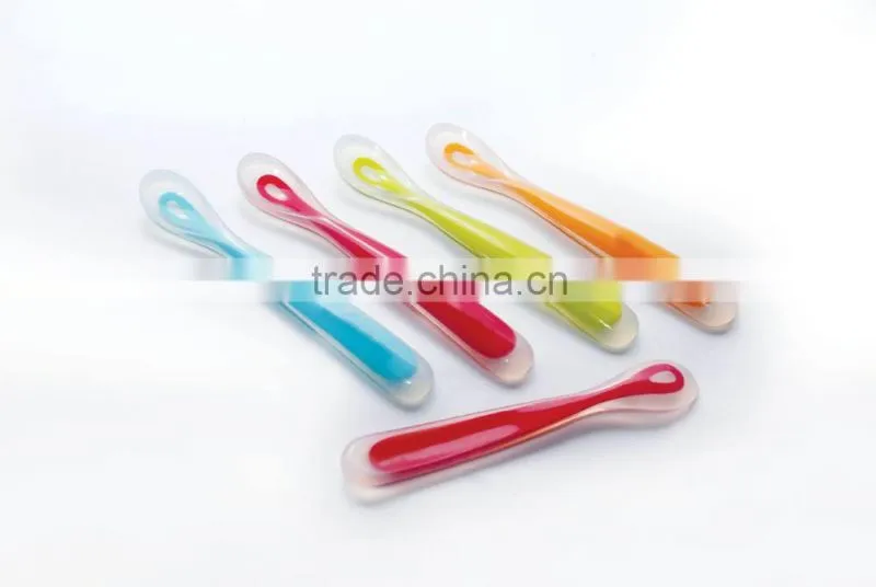 Food Grade Flexible silicone baby spoon