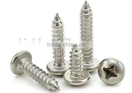 Self tapping philips cross recessed screws