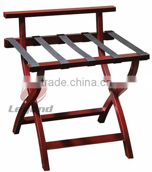 Hotel Articles Wooden foldable luggage rack for Bedroom