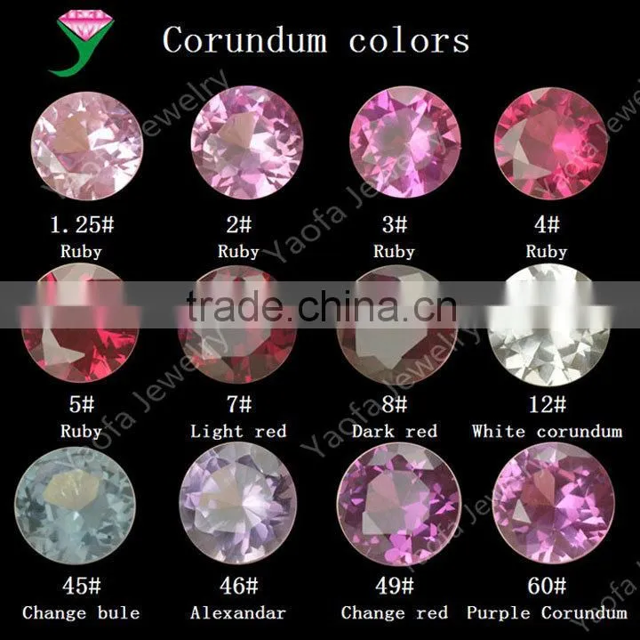 5# synthetic gemstone rough ruby corundum for sale