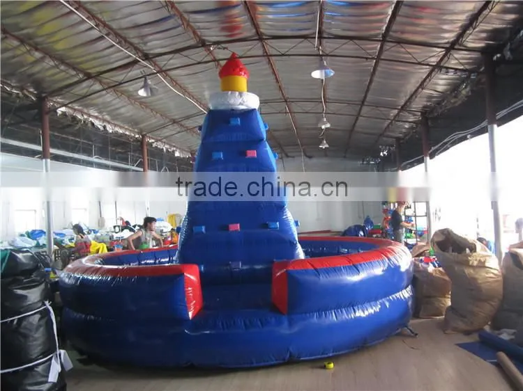 2016 best sell outdoor inflatable rock climbing wall for sale