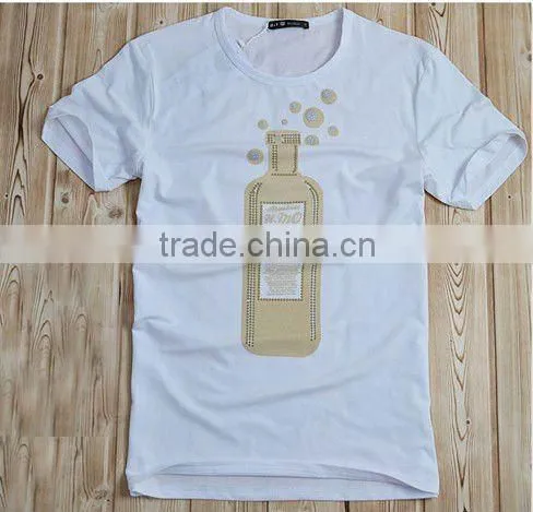 2016 fashion men 100% cotton t-shirt