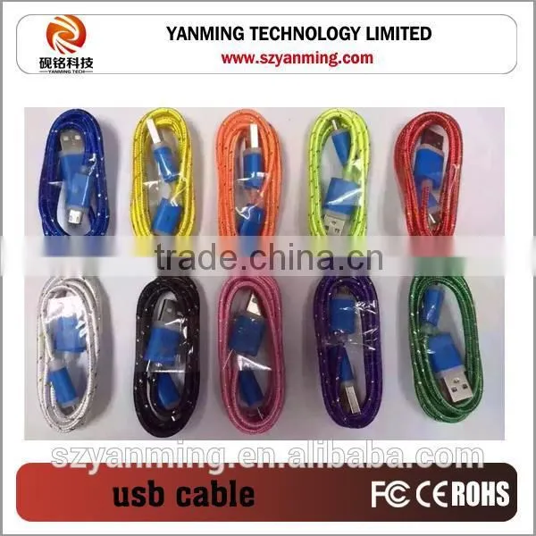 High quality fast charging micro usb cable for Android charger cable
