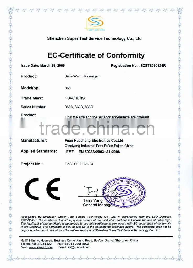 full body Thermal jade massage bed 9 roller